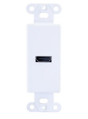 Cables To Go HDMI Pass Through Decorative Wall Plate - White - CG39710