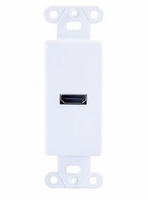 Cables To Go HDMI Pass Through Decorative Wall Plate - White - CG39710