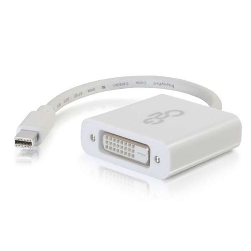 Cables To Go Mini DisplayPort to DVI-D Active Adapter Converter - White - 54319