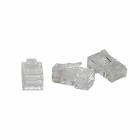 Cables To Go RJ45 Cat5 8x8 Modular Plug for Flat Stranded Cable - 100pk - 01949