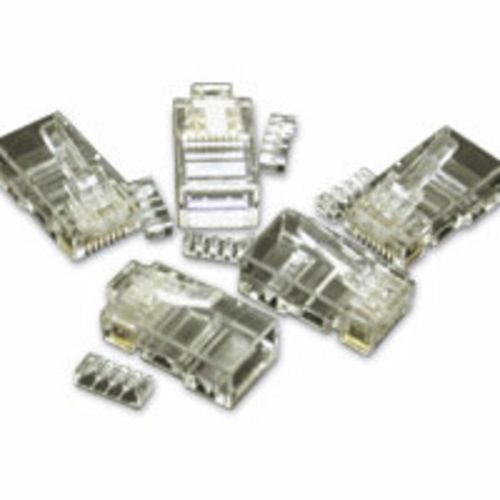 Cables To Go RJ45 Cat5E Modular Plug (with Load Bar) for Round Solid/Stranded Cable - 50pk - 27574