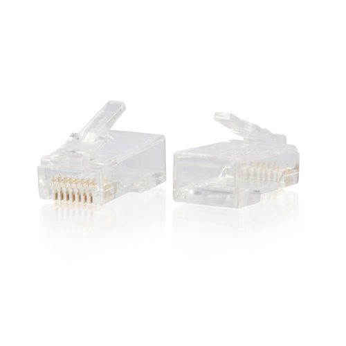 Cables To Go RJ45 Cat6 Modular Plug for Round Solid/Stranded Cable - 100pk - 00890