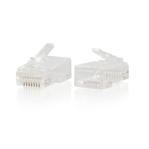 Cables To Go RJ45 Cat6 Modular Plug for Round Solid/Stranded Cable Multipack (100 pack) - CG00890