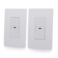 Cables To Go Superbooster® 1-Port USB over Cat6a Wall Plate to Wall Plate Extender Kit - USB 3.2 Gen1 (5Gbps) - C2G54268