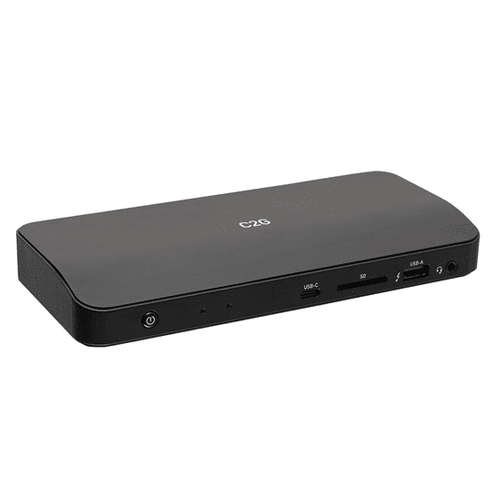 Cables To Go Thunderbolt™ 3 USB-C 11-in-1 8K UHD Docking Station with DisplayPort, Ethernet, USB, SD Card Reader (TAA Compliant) - LIMITED AVAILABILITY - C2G54536