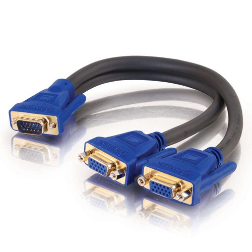Cables To Go Ultima™ One HD15 Male to Two HD15 Female SXGA Monitor Y-Cable - 29610