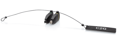 Cables To Go Universal 4K HDMI® Adapter Ring with Color Coded Mini DisplayPort™ and USB-C® - C2G29895