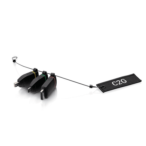 Cables To Go Universal 4K HDMI® Adapter Ring with Color Coded Mini DisplayPort™, DisplayPort, and USB-C® - CG29878