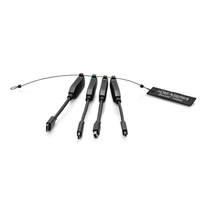 Cables To Go Universal 4K HDMI® Dongle Adapter Ring including Color Coded DisplayPort™, USB-C®, Mini HDMI, and Micro HDMI Adapters with Antimicrobial Technology - C2G30282