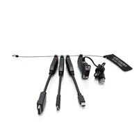 Cables To Go Universal 4K HDMI® Dongle Adapter Ring including Color Coded Mini DisplayPort™, DisplayPort, USB-C®, and VGA Adapters with Antimicrobial Technology - C2G30284