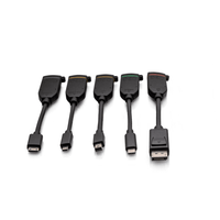 Cables To Go Universal 4K HDMI® Dongle Adapter Ring including Color Coded Mini DisplayPort™, DisplayPort, USB-C®, Mini HDMI, and Micro HDMI Adapters with Antimicrobial Technology - C2G30279