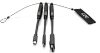 Cables To Go Universal 4K HDMI® Dongle Adapter Ring with Color Coded Mini DisplayPort™, DisplayPort, and USB-C® - C2G30028