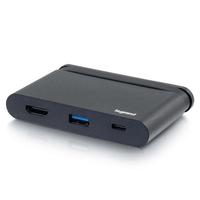 Cables To Go USB-C® 3-in-1 Mini Dock with HDMI®, USB-A and Power Delivery up to 100W - 4K 30Hz - CG26915
