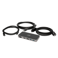 Cables To Go USB-C® 7-in-1 Dual Display Dock Kit for Laptops - C2G54477