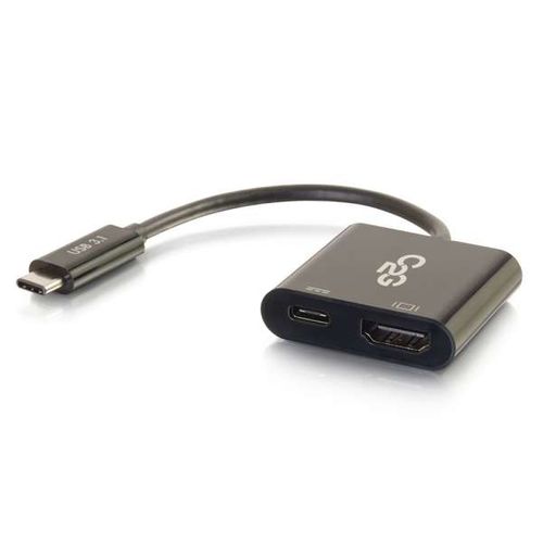 Cables To Go USB-C To HDMI&reg; Audio/Video Adapter Converter With Power Delivery 4K 30Hz - Black - 29531