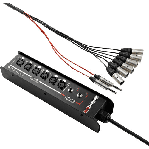 CableWorks Backline Series 6x2 Drop Snake - 30 Feet - GCWB-DS6X2-30