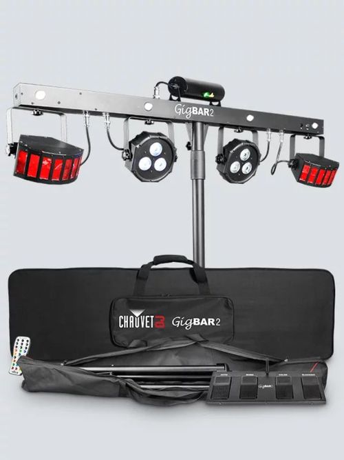Chauvet DJ Gig Bar 2 Includes: wireless footswitch, stand, carry bags - GIGBAR2