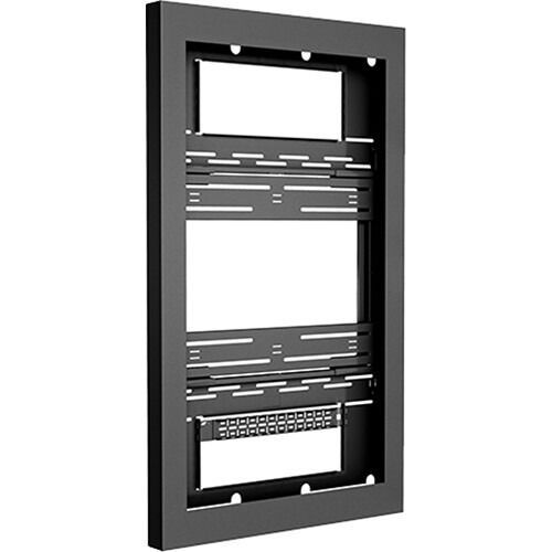 Chief 42" PORTRAIT ON-WALL KIOSK W/GLASS, BLK - LW42UBPG