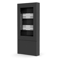 Chief 46" PORTRAIT FLOOR KIOSK, BLACK - LF46UBP