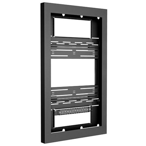 Chief 46" PORTRAIT ON-WALL KIOSK W/GLASS, BLK - LW46UBPG