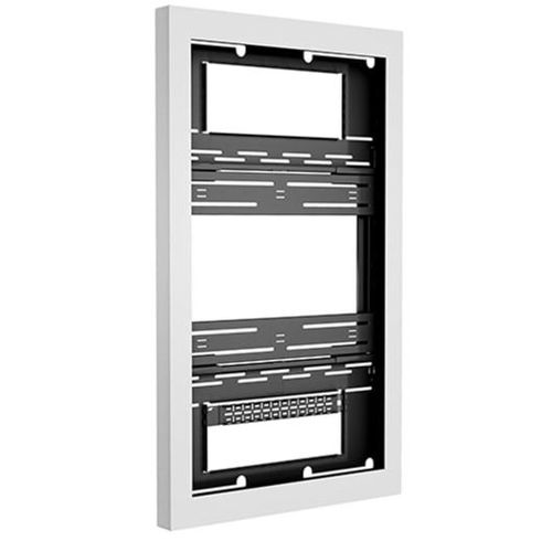 Chief 47" PORTRAIT ON-WALL KIOSK W/GLASS, WHT - LW47UWPG