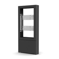 Chief 48" B2B PORTRAIT FLOOR KIOSK, BLACK - LF48UBP-B2B