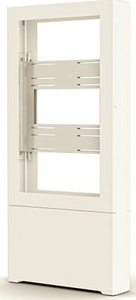Chief 48" B2B PORTRAIT FLOOR KIOSK, WHITE - LF48UWP-B2B