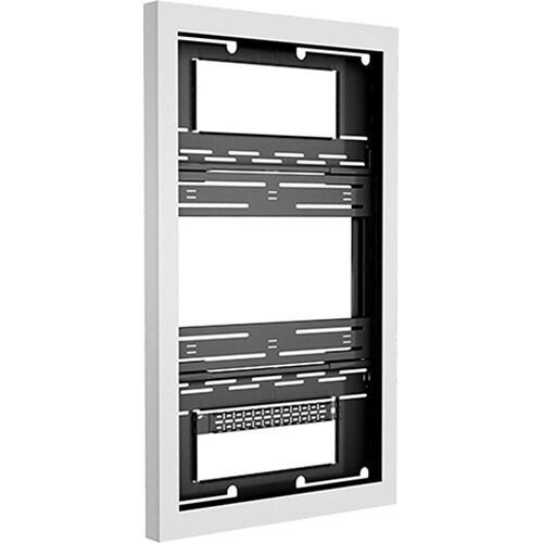 Chief 48" PORTRAIT ON-WALL KIOSK W/GLASS, WHT - LW48UWPG