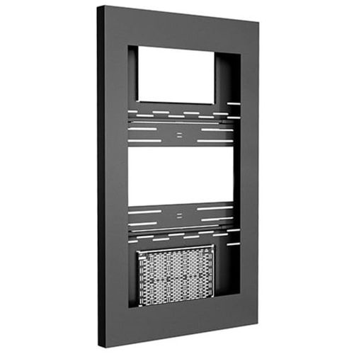 Chief 49" PORTRAIT ON-WALL KIOSK W/GLASS, BLK - LW49UBPG