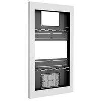 Chief 65" PORTRAIT ON-WALL KIOSK W/GLASS, WHT - LW65UWPG