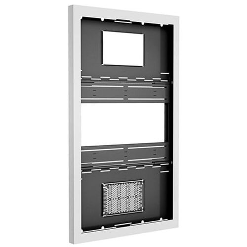 Chief 75" PORTRAIT ON-WALL KIOSK W/GLASS, WHT - LW75UWPG