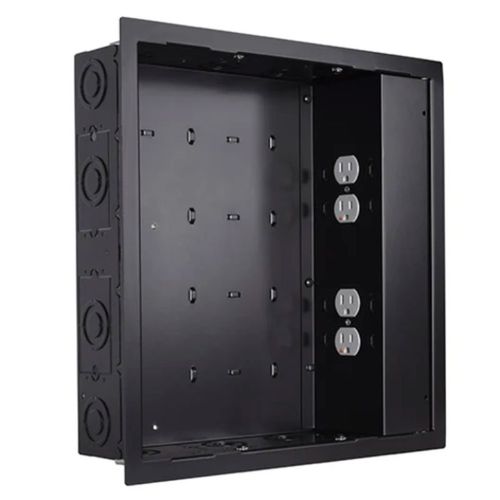 Chief IN-WALL LARGE BLK - W/ SURGEX 2 OUTLETS - PAC526FBP4