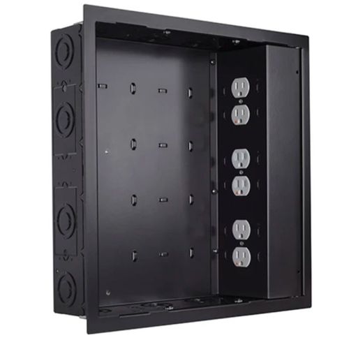 Chief IN-WALL LARGE BLK - W/ SURGEX 3 OUTLETS - PAC526FBP6