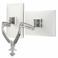 Chief K1 DESK MNT 2-MON DUAL 2L ARMS, SLV, TAA - K1D220S-G