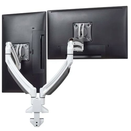Chief K1 DESK MNT DUAL DISP DUAL 2L ARMS, WHT - K1D220W