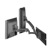 Chief Kontour K1S Black Dynamic Slatwall Mount, 2 Monitors-K1S220B