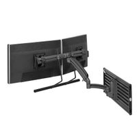 Chief Kontour K1S Black Dynamic Slatwall Mount, Dual Monitor Array-K1S22HB