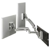 Chief Kontour K1S Silver Dynamic Slatwall Mount, 2 Monitors-K1S220S