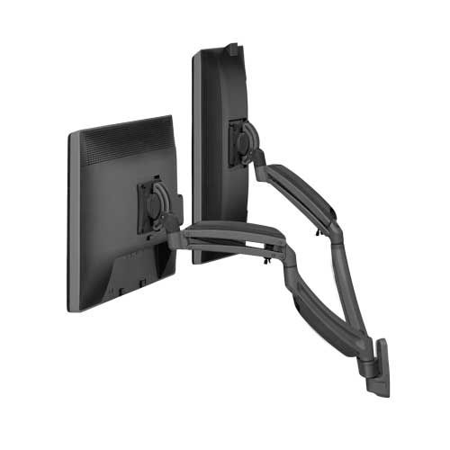 Chief Kontour K1W Black Dynamic Wall Mount, 2 Monitors-K1W220B