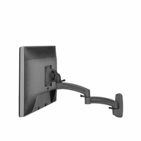 Chief Kontour K2W Black Wall Mount Swing Arm, Single Monitor-K2W120B