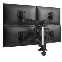 Chief KX CLMN DESK MNT QUAD 2L ARMS, BLK - KXC420B