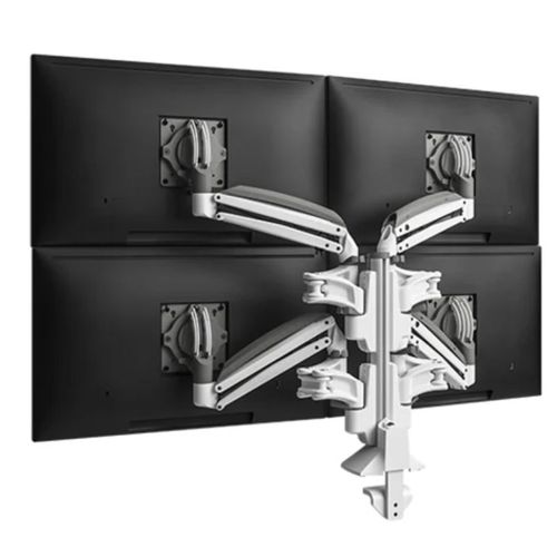 Chief KX CLMN DESK MNT QUAD 2L ARMS, WHT - KXC420W