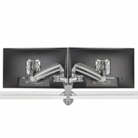 Chief KX DESK MNT DUAL 2L ARMS, BLK - KXD220B