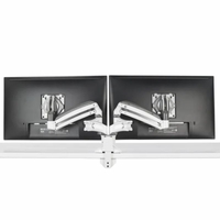 Chief KX DESK MNT DUAL 2L ARMS, WHT - KXD220W