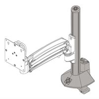 Chief KXC K1C K2C CLMN DESK CLAMP BASE, BLK - KRA245B
