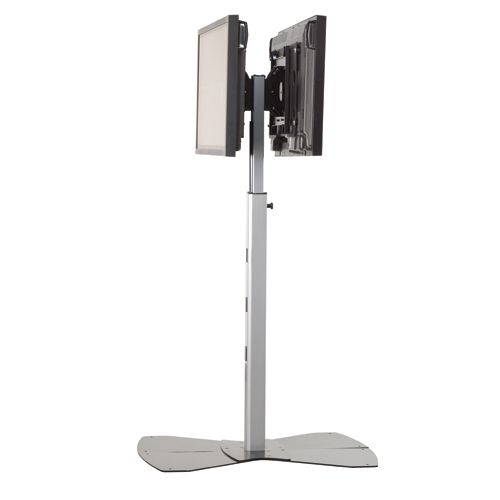 Chief Large Flat Panel Dual Display Floor Stand (without interfaces; Silver) - PF22000S