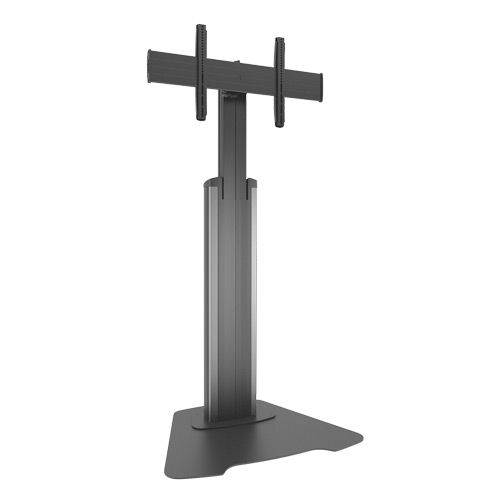 Chief Large Fusion Manual Height Adjustable Floor AV Stand (Silver) - LFAUS
