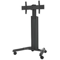 Chief Large Fusion Manual Height Adjustable Mobile AV Cart (Black) - LPAUB