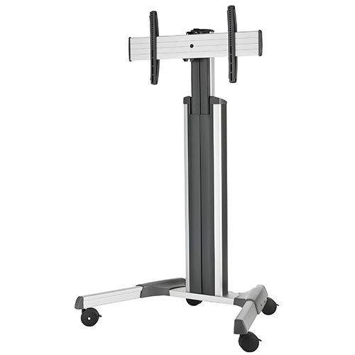 Chief Large Fusion Manual Height Adjustable Mobile AV Cart (Silver) - LPAUS
