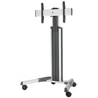 Chief Large Fusion Manual Height Adjustable Mobile AV Cart (Silver) - LPAUS